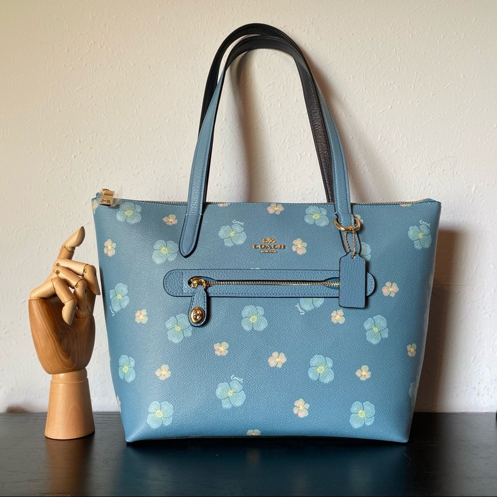 NEW! Coach Taylor Pansy Tote & Selena Gomez Charm! - Picture 12 of 16